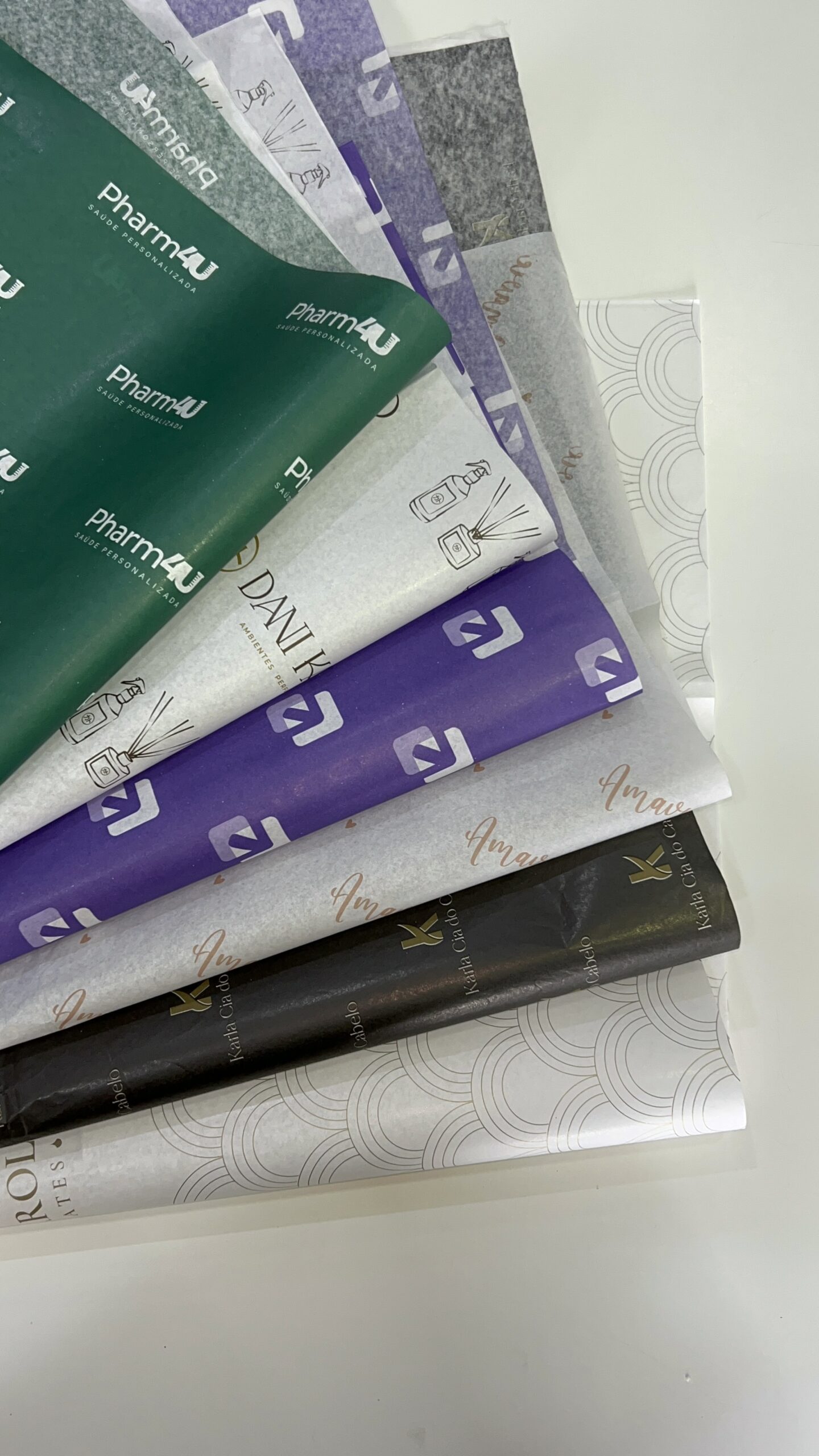 Papel seda personalizado colorido PrintMann